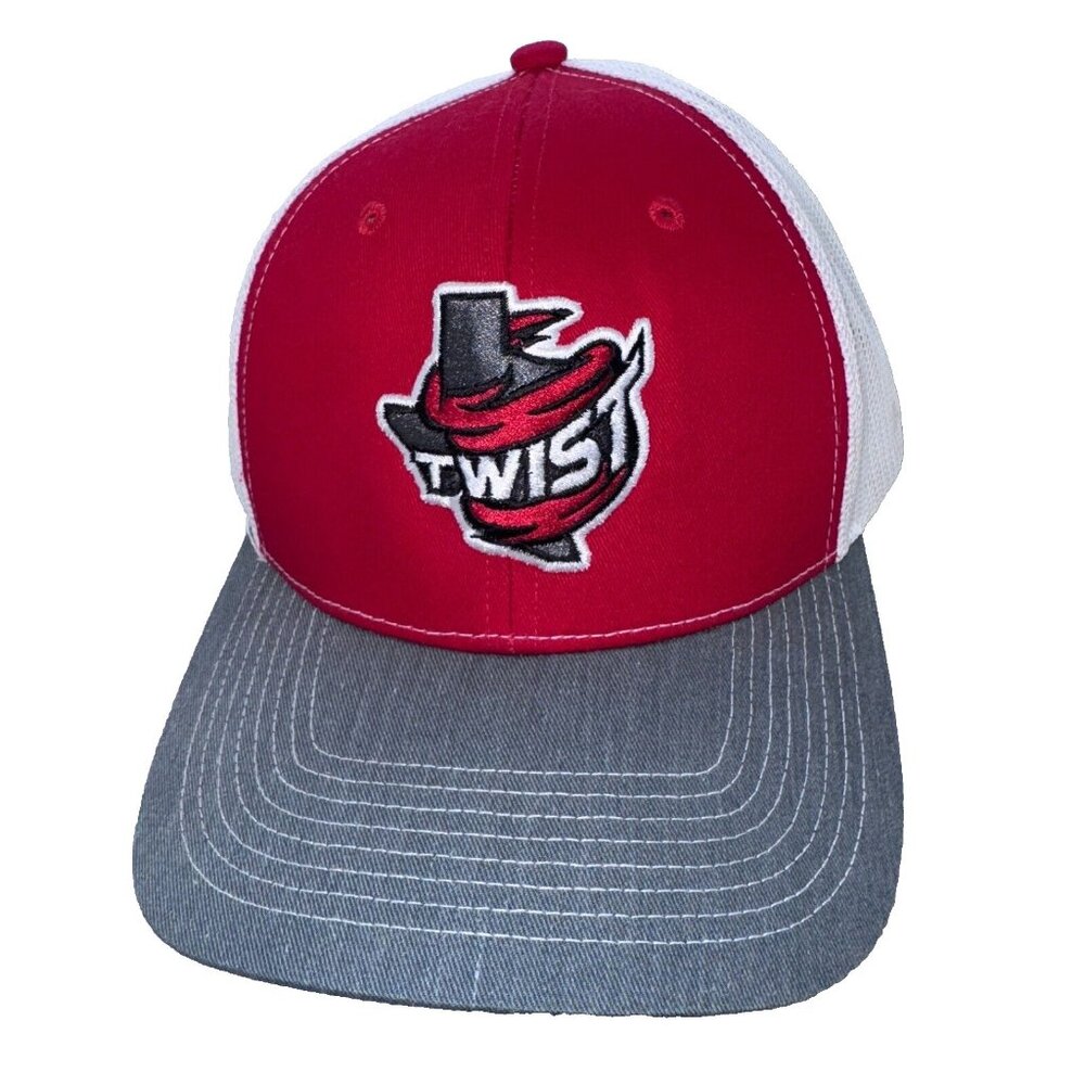 Texas Twist Fastpitch Softball Red Snapback Hat Trucker Mesh Cap